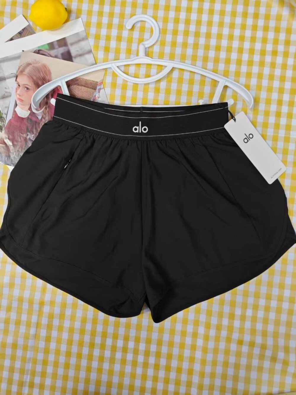 New with tags π·οΈ ALO Match Point Short | Black Tennis Running Shorts - Picture 2 of 8